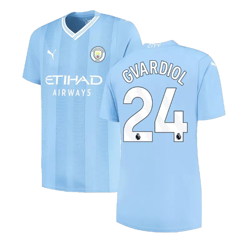 GVARDIOL #24 Manchester City Home Jersey 2023/24 - vstockx