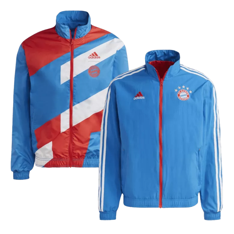 Bayern Munich Reversible Anthem Jacket 2022/23 - Blue - vstockx