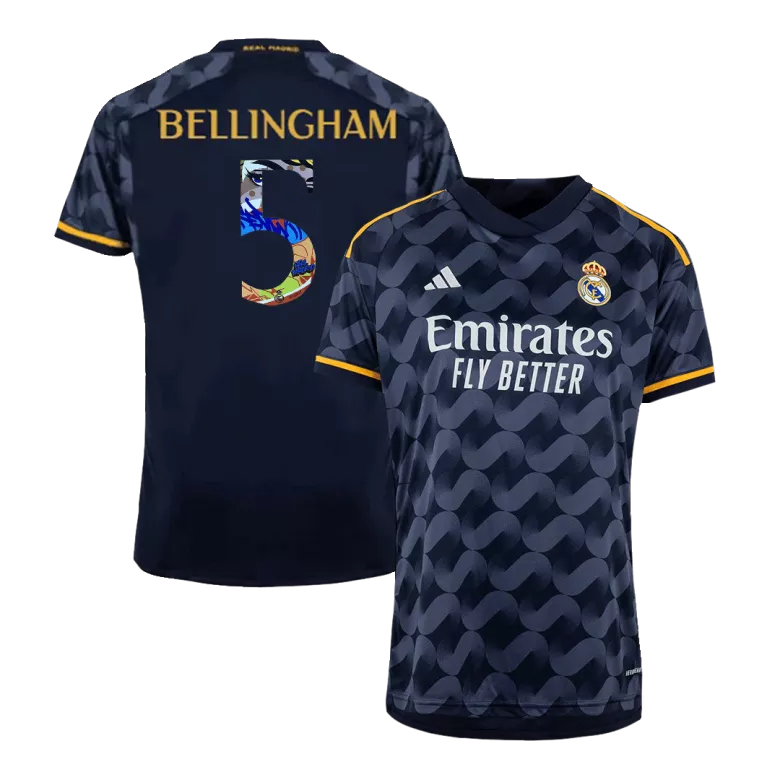 BELLINGHAM #5 Real Madrid Away Soccer Jersey 2023/24 - Sen2 Font - vstockx