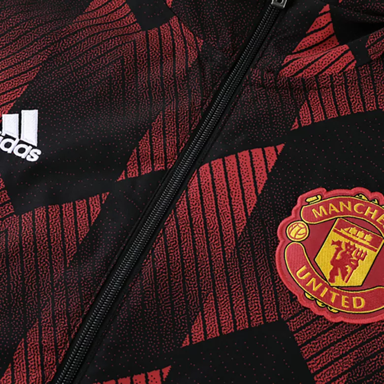 Manchester United Hoodie Hoodie Jacket 2021/22 Red&Black - vstockx
