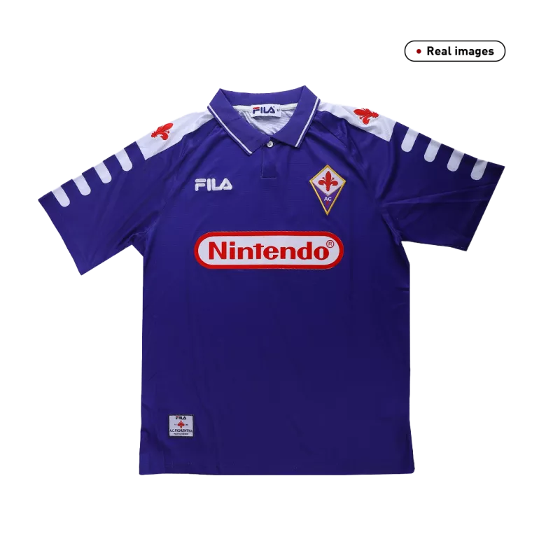 Retro Fiorentina Home Jersey 1998/99 By FILA - vstockx