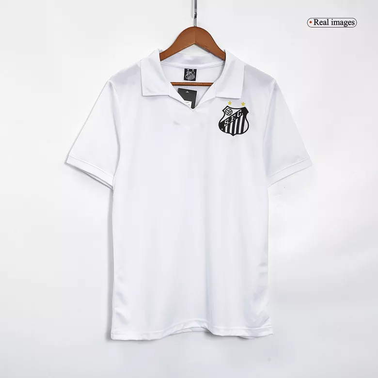 Vintage Soccer Jersey PEL�� #10 Santos FC Home 1970 - vstockx