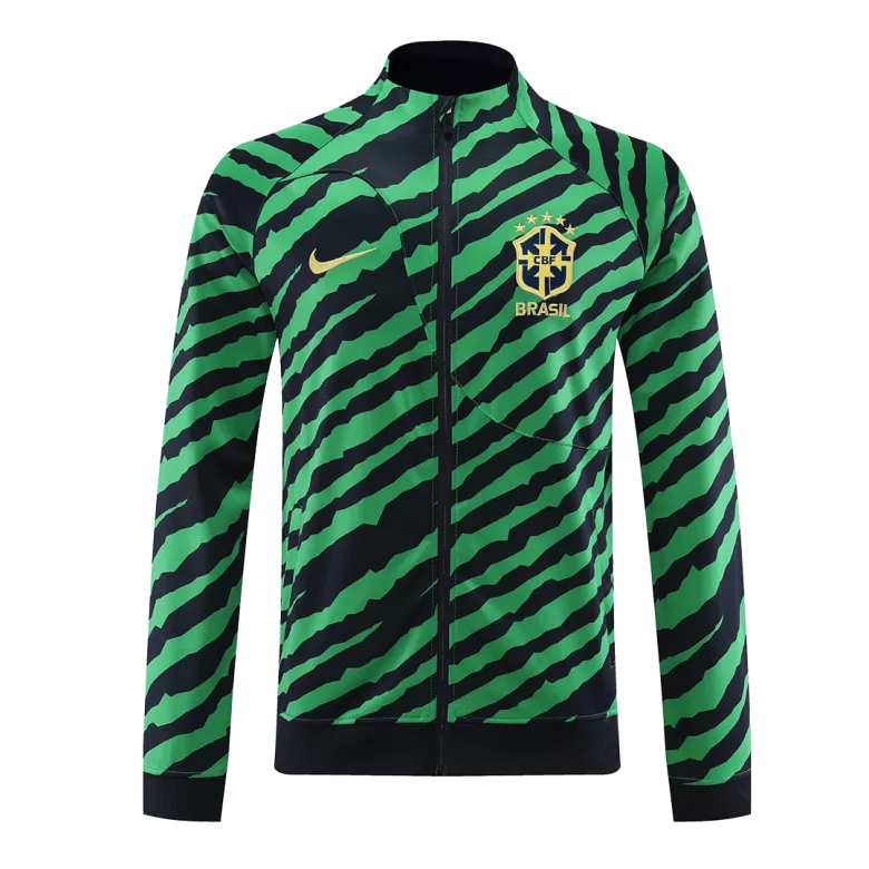 Brazil Jacket Tracksuit 2022 Green&Black - vstockx