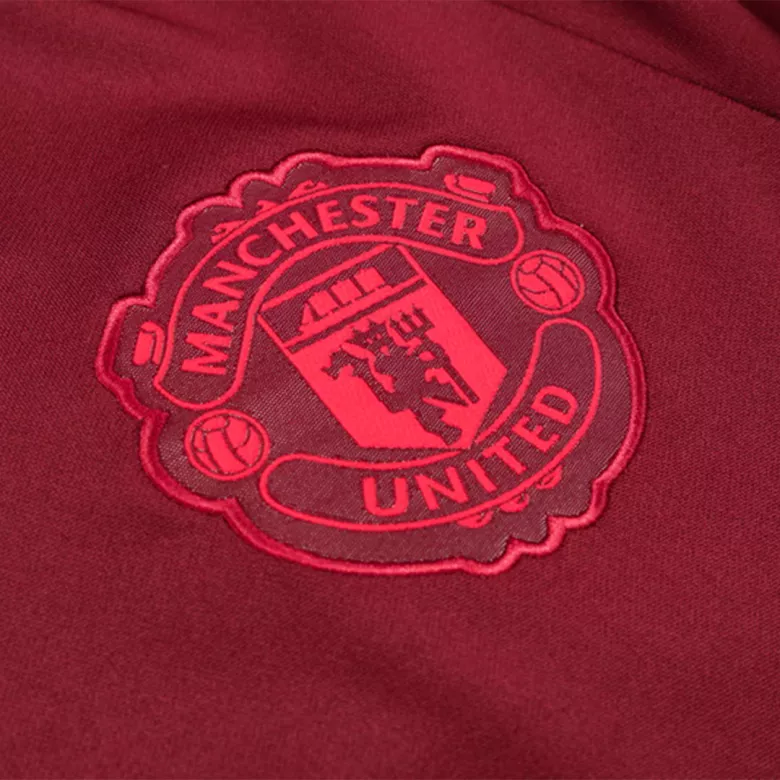 Manchester United 1/4 Zip Tracksuit 2023/24 Red - vstockx