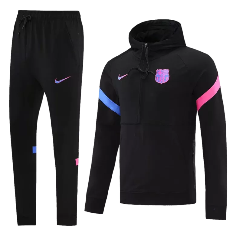Barcelona Hoodie Tracksuit 2021/22 Black - vstockx