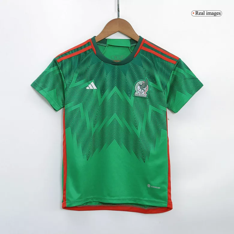 Mexico Home World Cup Kids Jerseys Kit 2022 - vstockx
