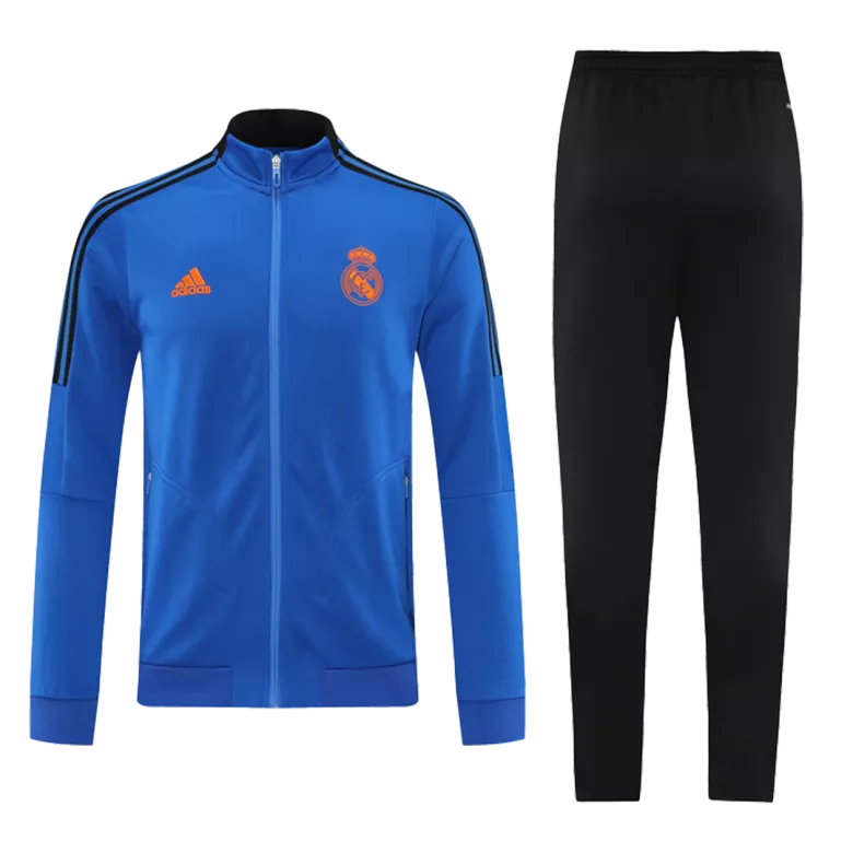 Real Madrid Jacket Tracksuit 2021/22 Blue - vstockx