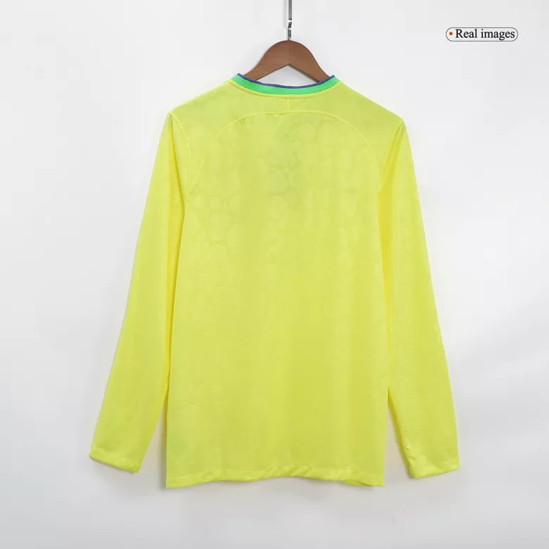 Brazil Home Long Sleeve Soccer Jersey 2022 - vstockx