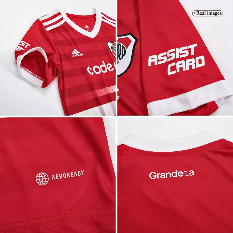 River Plate Away Kids Jerseys Kit 2022/23 - vstockx