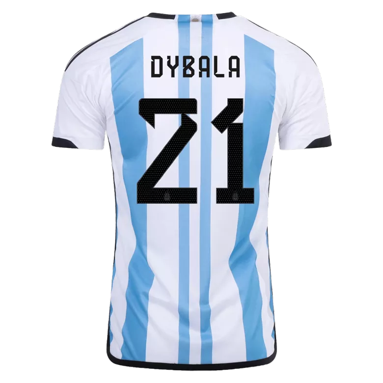 New DYBALA #21 Argentina Three Stars Home 2022 Champion Jersey - vstockx