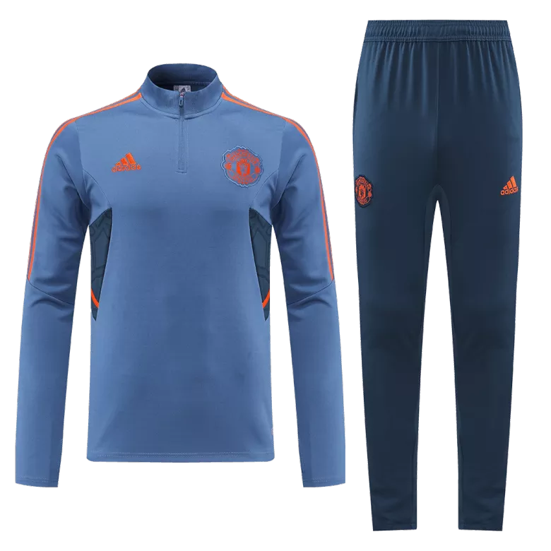 Manchester United 1/4 Zip Tracksuit 2022/23 Gray - vstockx