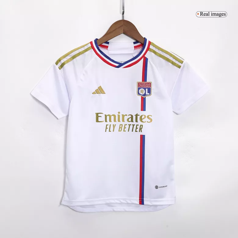 Olympique Lyonnais Home Kids Jerseys Kit 2023/24 - vstockx