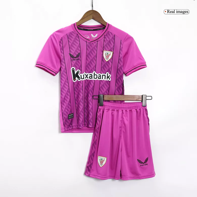 Athletic Club de Bilbao Goalkeeper Kids Soccer Jerseys Kit 2023/24 - vstockx