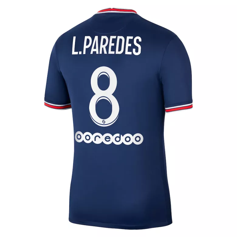 L.PAREDES #8 PSG Home Soccer Jersey 2021/22 - vstockx