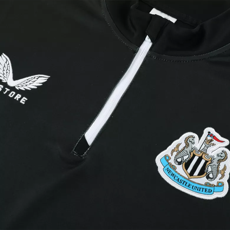 Newcastle United 1/4 Zip Tracksuit 2023/24 Black - vstockx