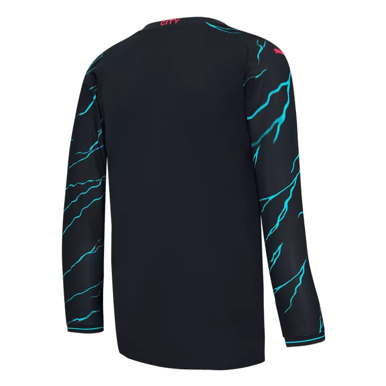 Manchester City Third Away Long Sleeve Soccer Jersey 2023/24 - vstockx