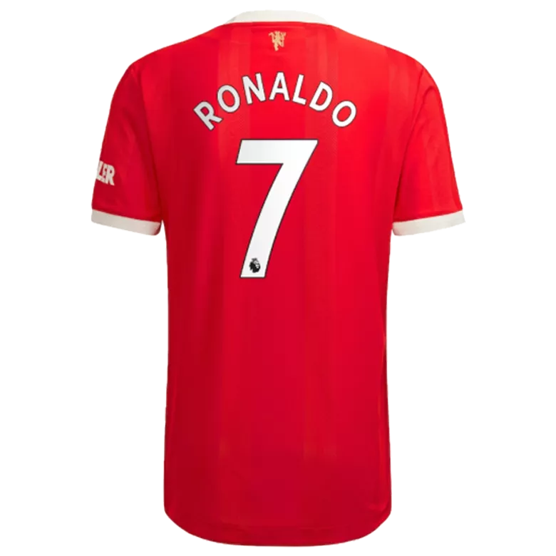 RONALDO #7 Manchester United Home Authentic Soccer Jersey 2021/22 - vstockx