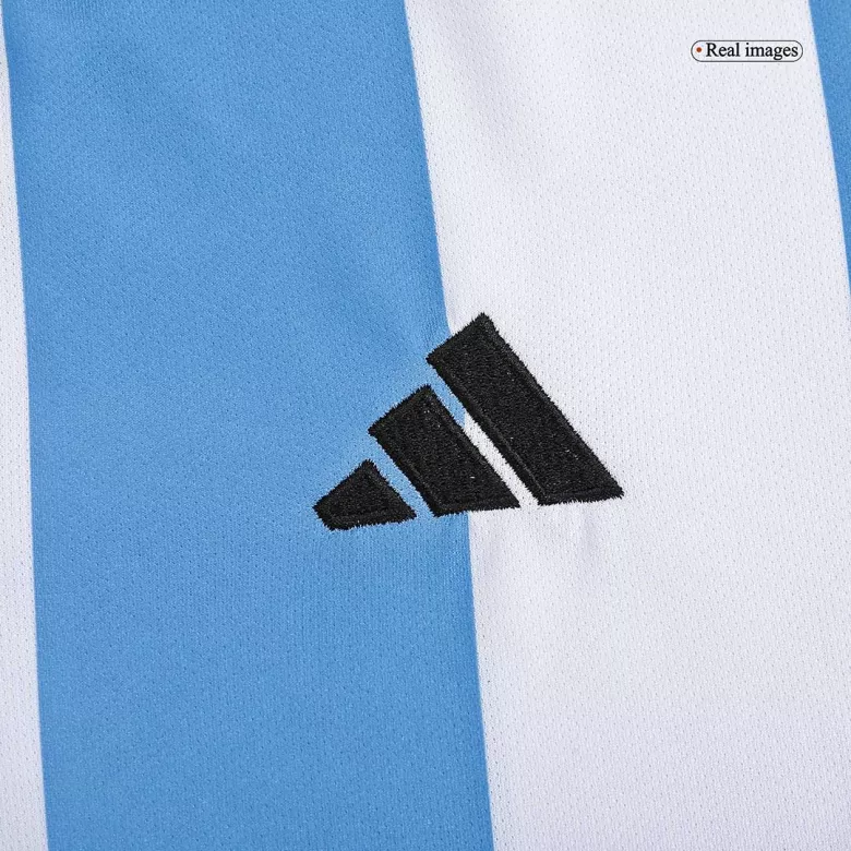 Argentina Three Stars Home Long Sleeve Soccer Jersey 2022 - vstockx