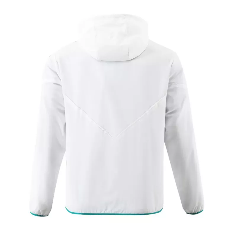 Manchester United Hoodie Windbreaker Jacket 2023/24 - White - vstockx