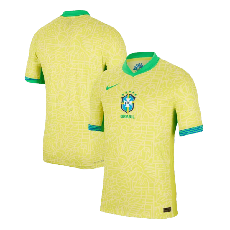 Brazil Home Authentic Soccer Jersey 2024 - vstockx