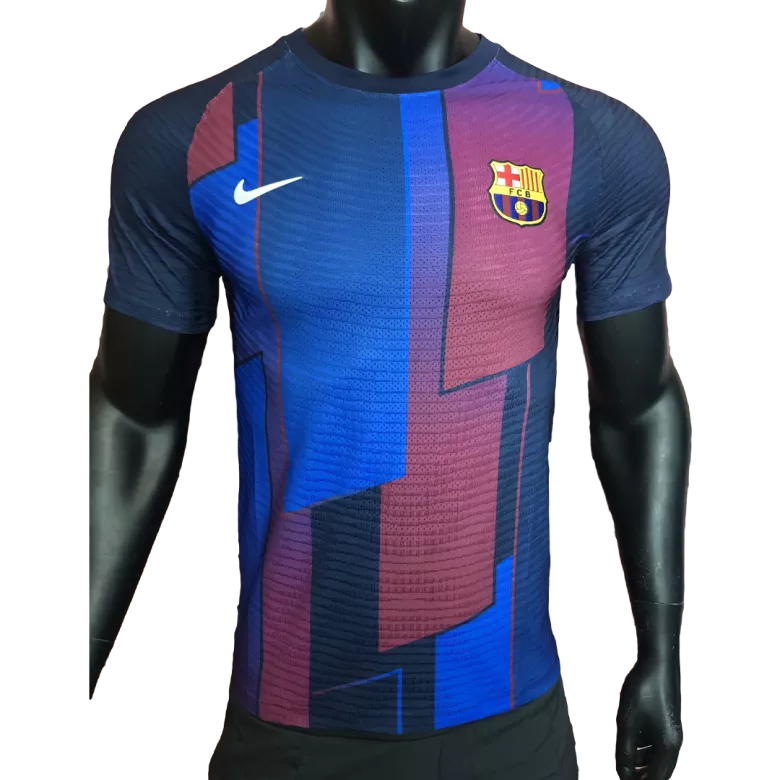 Barcelona Pre-Match Authentic Soccer Jersey 2021/22 - vstockx