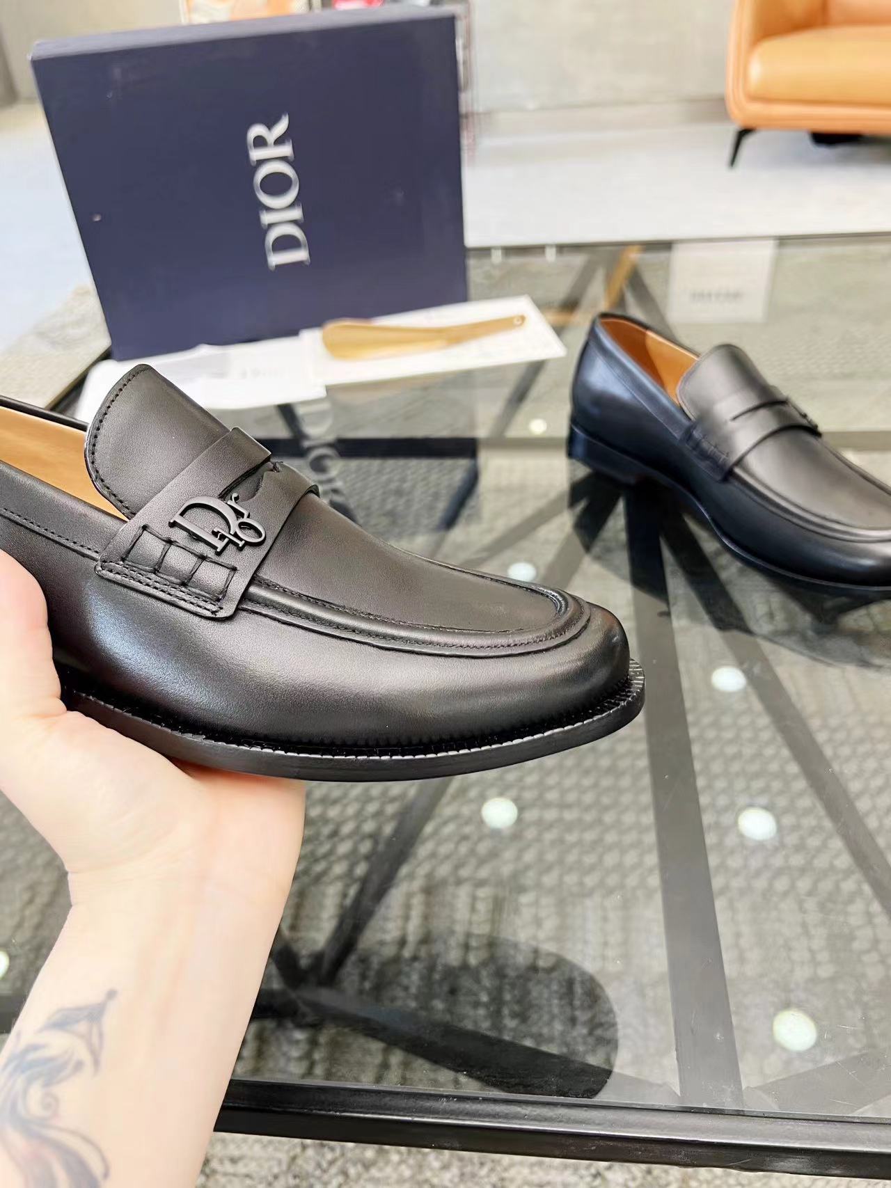 Dior leather shoes, loafers customized links-04 - vstockx