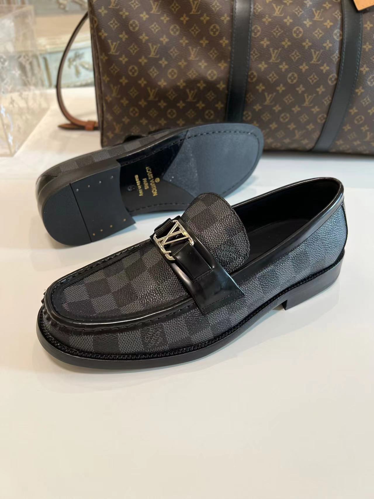 Dior leather shoes, loafers customized links-04 - vstockx