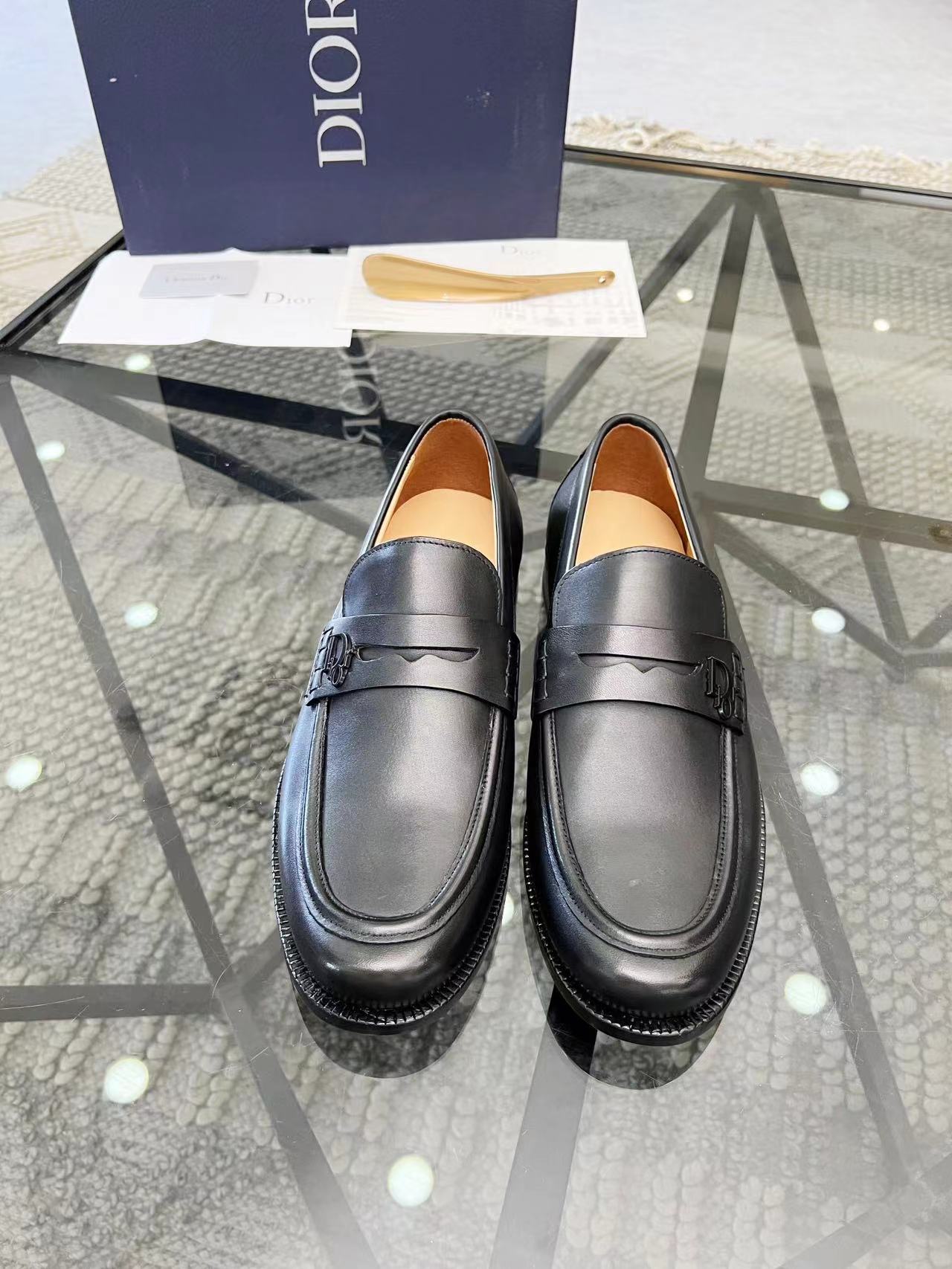 Dior leather shoes, loafers customized links-02 - vstockx