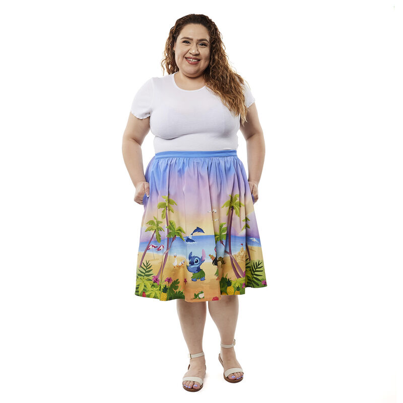 Stitch Shoppe Lilo x26 Stitch Beach Scene Sandy Skirt