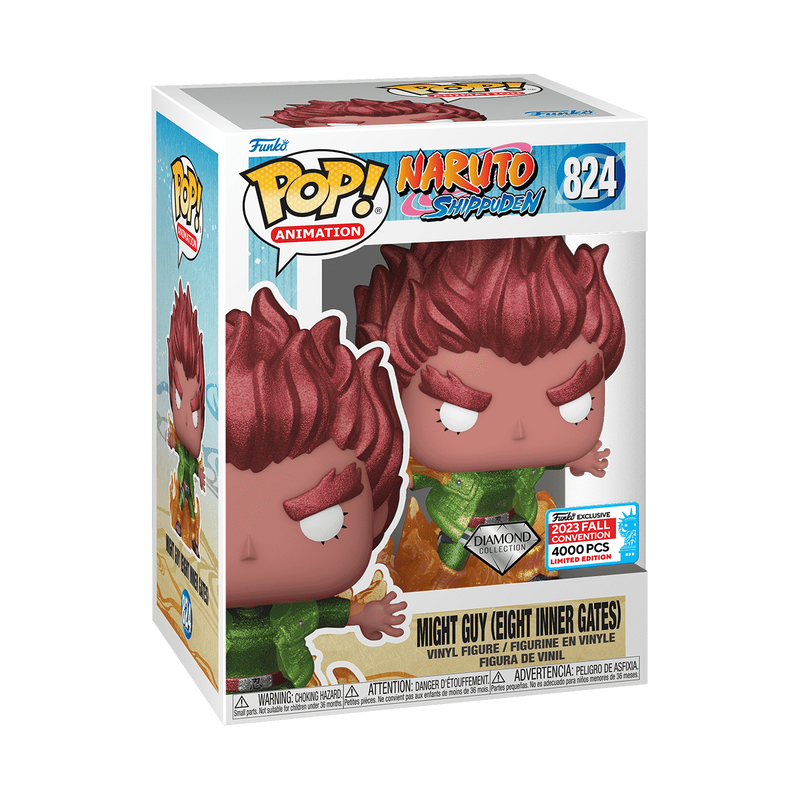 NYCC Limited Edition Naruto Shippuden Might Guy (Eight Inner Gates) Pop! x26 Bag Bundle