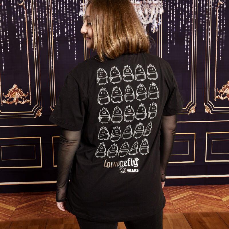 Loungefly 25th Anniversary Logo Black Unisex Tee