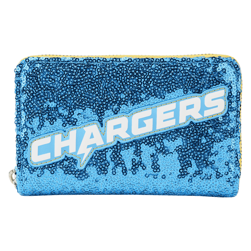 NFL Los Angeles Chargers Sequin Zip Around Wallet