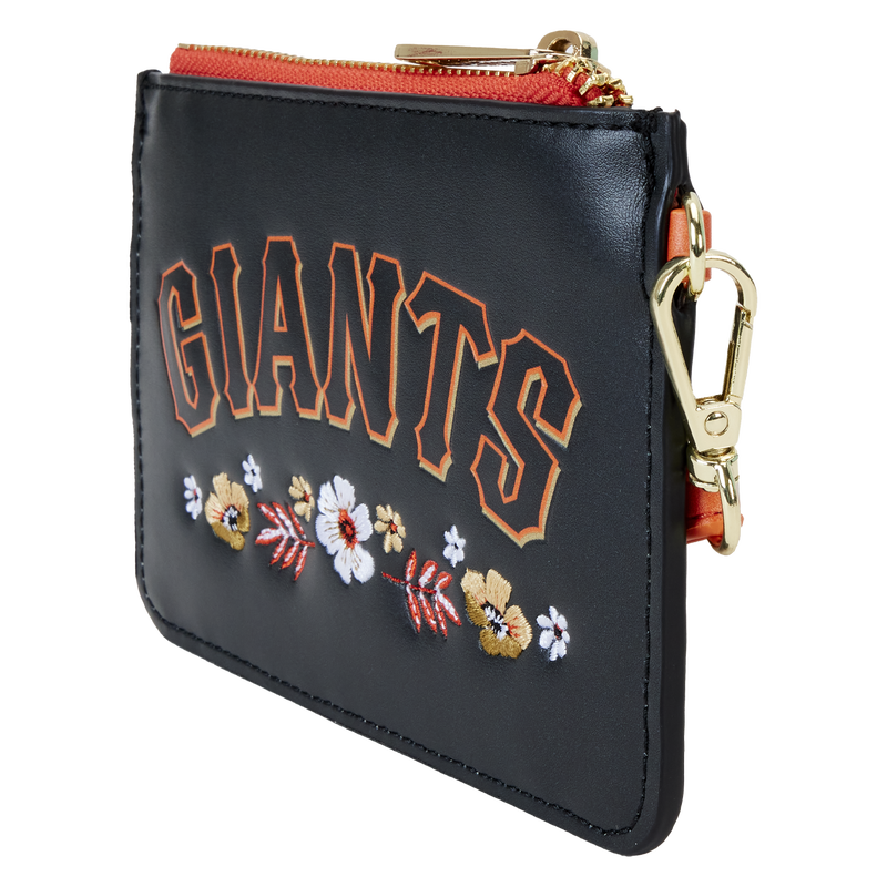 MLB San Francisco Giants Floral Card Holder Wristlet Clutch