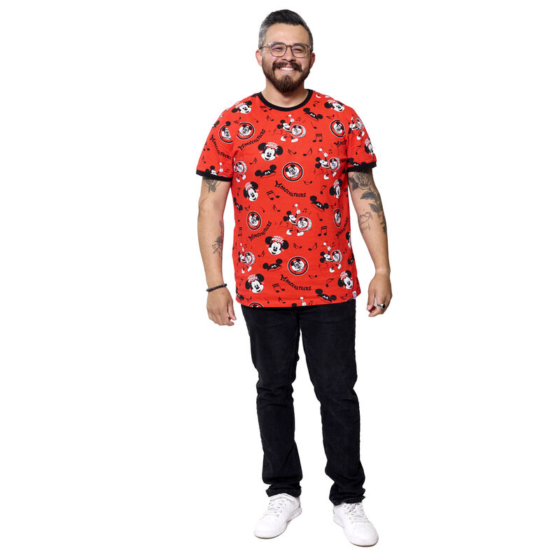 Disney100 Mouseketeers All-Over Print Unisex Ringer Tee