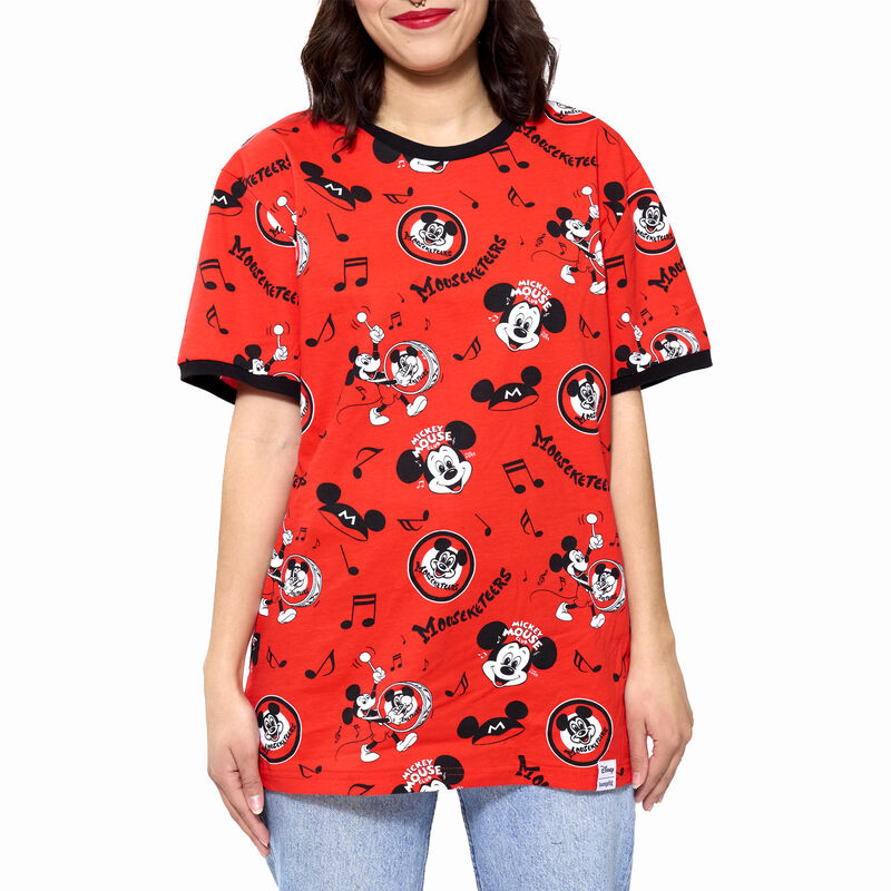 Disney100 Mouseketeers All-Over Print Unisex Ringer Tee