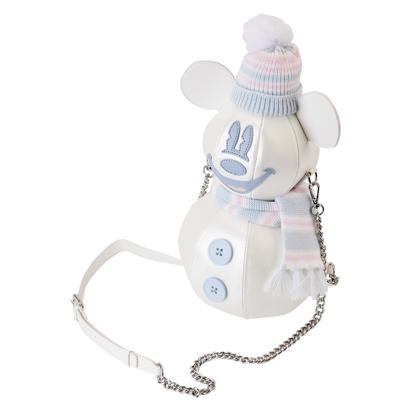 Stitch Shoppe Mickey Mouse Exclusive Winter Snowman Iridescent Figural Crossbody Bag