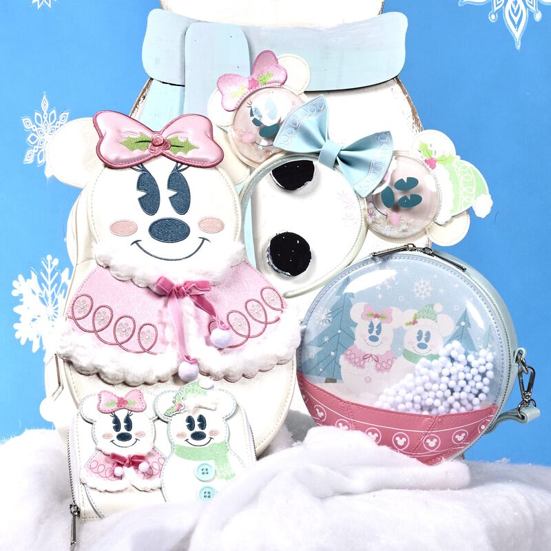 Minnie Mouse Pastel Snowman Mini Backpack