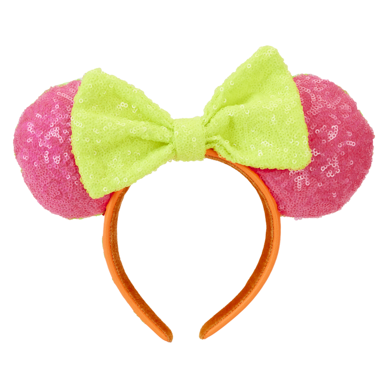 Minnie Mouse Exclusive Color Block Neon Sequin Ear Headband