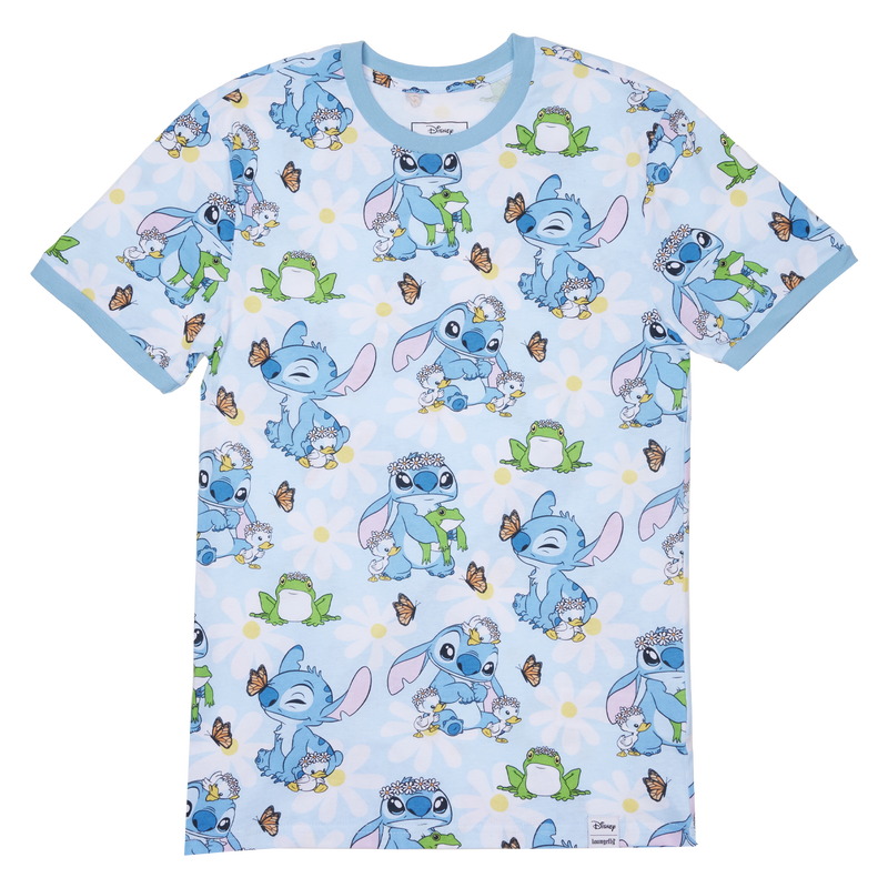 Stitch Springtime Daisy All-Over Print Unisex Tee