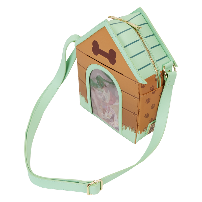 I Heart Disney Dogs Doghouse Triple Lenticular Figural Crossbody Bag