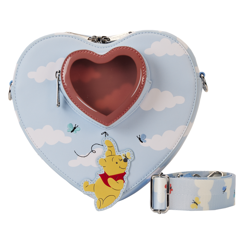 Winnie the Pooh x26 Friends Floating Balloons Heart Figural Crossbody Bag