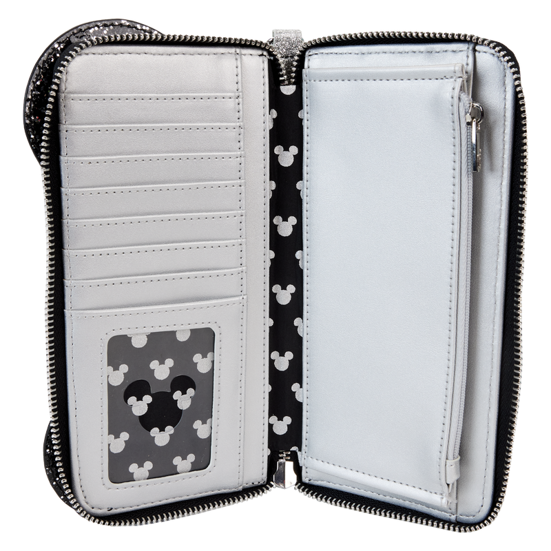 Minnie Mouse Exclusive Happy New Year Glitter Zip Around Wristlet Wallet