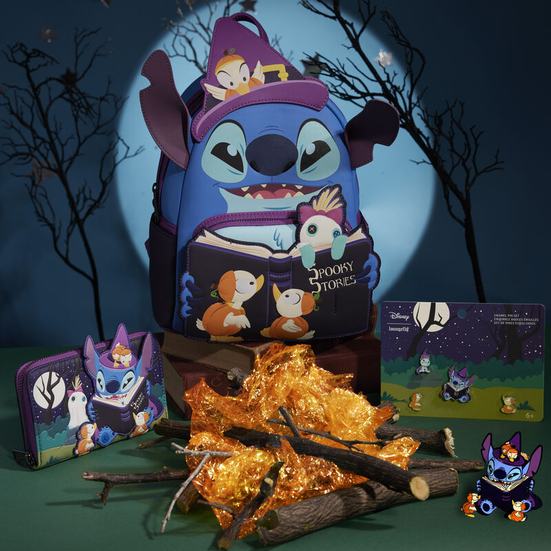 Stitch Exclusive Spooky Stories Halloween Glow Mini Backpack