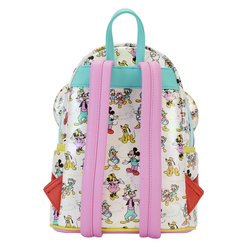 Disney100 Mickey x26 Friends Classic All-Over Print Iridescent Mini Backpack With Ear Headband