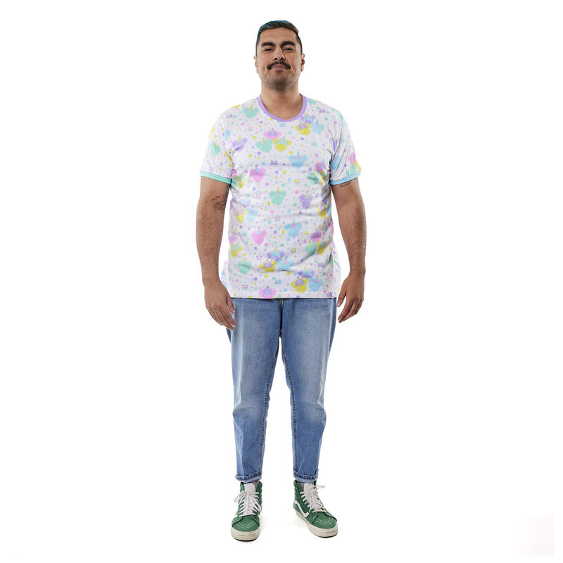 Mickey x26 Friends Birthday Celebration All-Over Print Unisex Ringer Tee