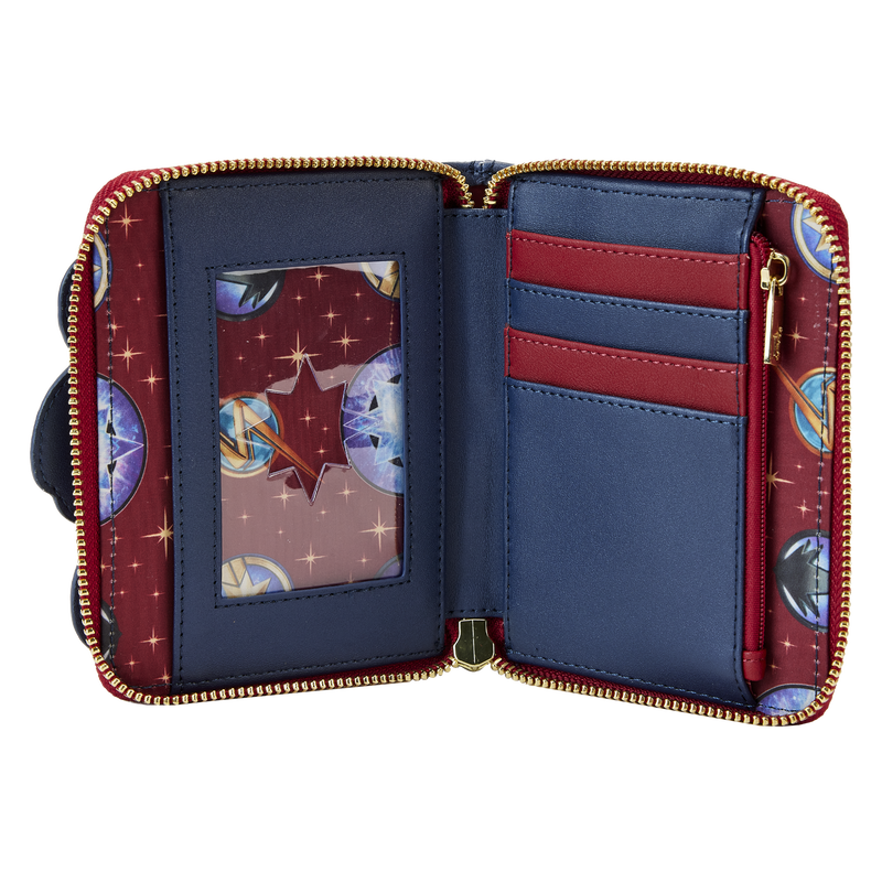 The Marvels Symbol Glow Zip Around Wallet