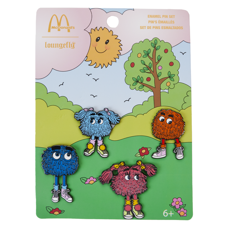 McDonald's Vintage Fry Kids 4-Piece Pin Set