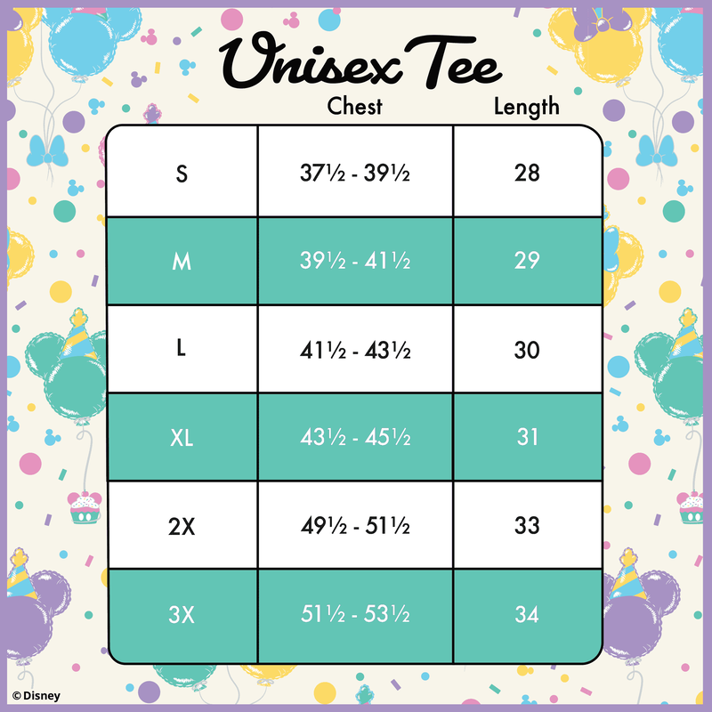 Mickey x26 Friends Birthday Celebration All-Over Print Unisex Ringer Tee