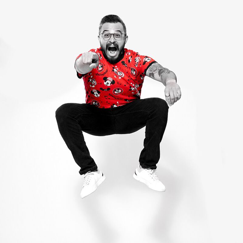 Disney100 Mouseketeers All-Over Print Unisex Ringer Tee