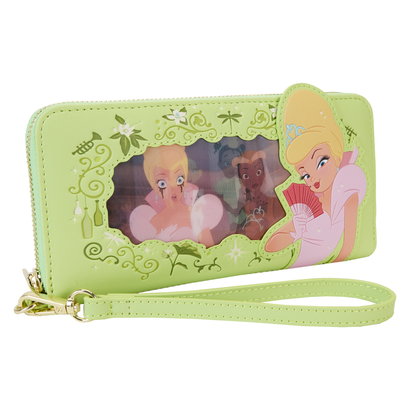 The Princess and the Frog Princess Series Lenticular Zip Around Wristlet Wallet